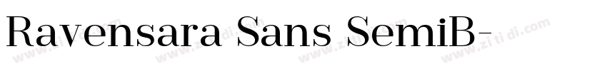 Ravensara Sans SemiB字体转换